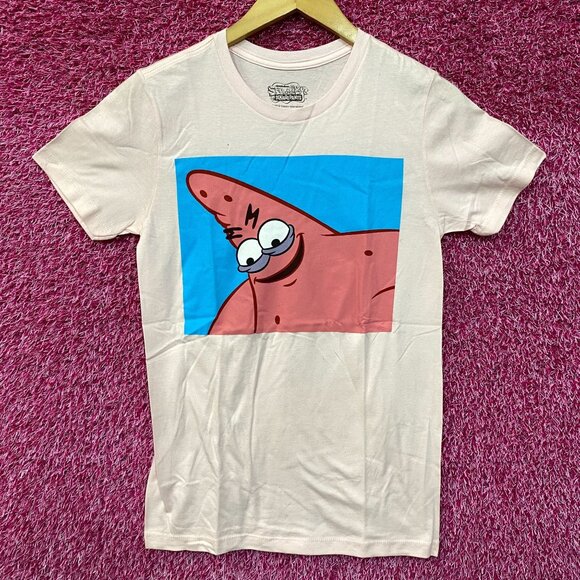 Nickelodeon Other - Nickelodeon Spongebob SquarePants Patrick Meme Pink T-Shirt Extra Small